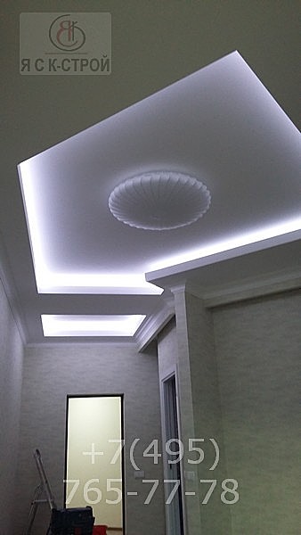 Ремонт квартиры подсветка потолка в коридоре